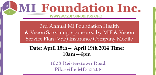 2014 MIF Vision & Health Fair – Baltimore, MD USA